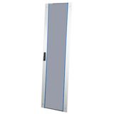 Glas door, full width, for S-RACK 36U, W=600, RAL7035