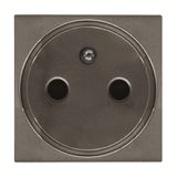 N2287 AN French/Earth-pin socket outlet - 2M - Anthracite