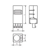 Cover hood (PCB connectors)