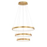 Triac Dimmable Gold Leaf Aluminium   & Acrylic  LED 83 Watt 230 Volt   5597Lm 3000K IP20  D1: 61 D2: 45 D3: 35.5 H: 150 cm Adjustable Height & Rotating