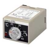 Electronic thermostat with analog setting, (45x35)mm, 0-50deg, socket