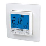 Concealed clock thermostat as room controller, AC 230V, 1NO contact, 10 A, blue backlighting