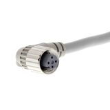 Sensor cable, M12 right-angle socket (female), 4-poles, 2-wires (1 - 4