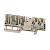 Feed-through terminal block, PUSH IN, 4 mm², 800 V, 32 A, Number of co