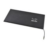 Safety mat black with 1-cable, 1000 x 1250 mm dimension