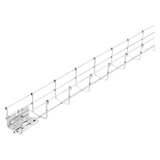 GALVANIZED WIRE MESH CABLE TRAY BFR60 - PRE-MOUNTED COUPLERS - LENGTH 3 METERS - WIDTH 600MM - FINISHING: INOX 316L