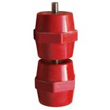 Insulator M6x35 with female thread and threaded bolt