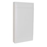4X18M SURFACE CABINET WHITE DOOR EARTH+XNEUTRAL TERMINAL BLOCK