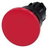 Mushroom pushbutton, 22 mm, round, plastic, red, 40mm, momentary contact…3SU1000-1BD20-0AA0-Z Y12