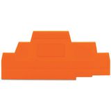 End and intermediate plate 2.5 mm thick orange