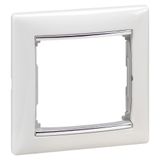 PLAQUE 1 P WHITE / SILVER