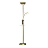 Alari LED Floor Lamp USB Antique Brass