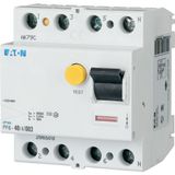 Residual current circuit breaker (RCCB), 63A, 4p, 100mA, type A