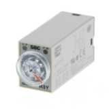 Timer, plug-in, 14-pin, on-delay, 4PDT, 3 A, 24 VDC Supply, 0.1 - 1 Se