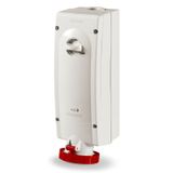 INTERLOCKED SOCKET 3P+N+E IP67 63A 11h