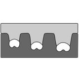 Insert for non-insulated brass press cable lugs