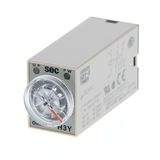 Timer, plug-in, 8-pin, on-delay, DPDT,  100-120 VAC Supply voltage, 10