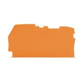 End and intermediate plate 0.8 mm thick orange