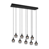 Mela pendant 9-pc E14 matt black