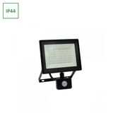 NOCTIS LUX 3 FLOODLIGHT 50W CW 230V IP44 180x215x53mm BLACK with PIR sensor