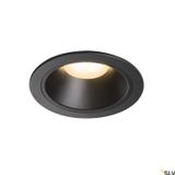 NUMINOS® DL XL, Indoor LED recessed ceiling light black/black 3000K 40°