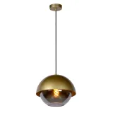 Lucide COOPER - Pendant light - Ø 30 cm - 1xE27 - Matt Gold / Brass