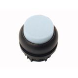 Illuminated pushbutton actuator, RMQ-Titan, Extended, maintained, White, Blank, Bezel: black