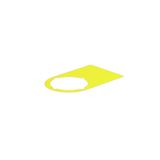 Device marking, halogen-free, Self-adhesive, 27 mm, Polyester, yellow