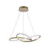 Brass Gold Aluminium   & Acrylic   LED 53 Watt 230 Volt  4081Lm 3000K IP20  D: 72 H: 150 cm Adjustable height