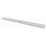 Cover frame strip for top or bottom for width = 1350mm, grey