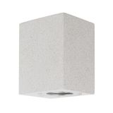 White Sandstone Glass Diffuser LED GU10 1x7 Watt IP65 100-240 Volt Bulb Excluded Light Down L: 8.6 W: 10 H: 12 cm