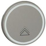 Round key cover Arteor BUS/SCS - dimmer symbol - 2 modules - magnesium