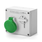 INTERLOCKED SOCKET 3P+E IP44 32A 10h