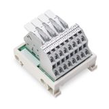 830-800/000-315 Potential distribution module; 2 potentials; with 2 input clamping points each