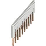 PLUG-IN BRIDGE, 10POINTS FOR 4MM² TERMINAL BLOCKS, GREY