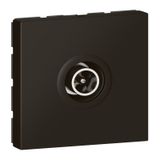 MALE DIAM 9,52 SIMPLE TV SOCKET MAT BLACK