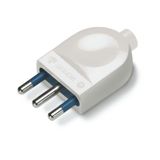 PLUG 2P+E 16A WHITE "BLUELINE"