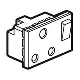 Socket Arteor - BS 546 - 15 A - 2P+E switched - 3 modules - magnesium