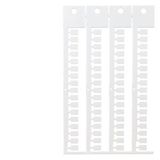 Inscription label, front, vertical, terminal width: 5 mm, H: 7 mm, white