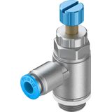 GRLA-1/4-QS-8-RS-D One-way flow control valve