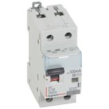 RCBO - DX³ 6000 -10 kA -1P+N-230 V~ -10 A -300 mA -AC type -N right hand