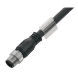 Sensor-actuator Cable (assembled), One end without connector, M12, Num