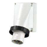 Wall mounted inlet, 63A4p7h500V, IP67