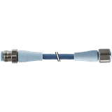 M12 male 0°/ fem. 0° A F&B Pro TPE-S 0.5+0.25 sh. bu rob+dragch 0.6m