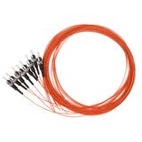 FO Pigtail ST, 62,5/125æm OM1, 2.0m, Easy Strip, orange,4pcs