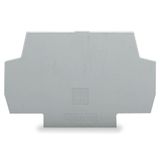 End and intermediate plate 1 mm thick gray