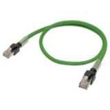 Ethernet patch cable, S/FTP, Cat.5, PUR (Green), 15 m