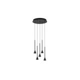 Triac Dimmable Black Aluminium  LED 27 Watt 220-240 Volt  1312Lm 3000K IP20  D: 35.5 H: 150 cm Adjustable Height