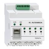 R-Control IP 4 (former TCR IP 4), mit Netzwerkanschluss, mit Zeitschaltfunktion und Temperaturabfrage, im REG-Gehäuse (4TE)