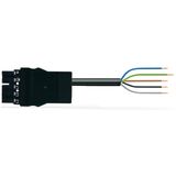 pre-assembled connecting cable Eca Plug/open-ended black